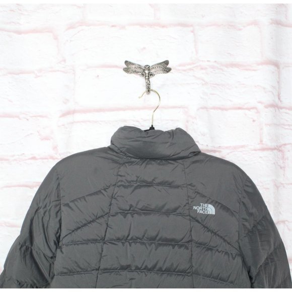 The North Face Gray Puffer Quilted Goose Down Insulated Jacket Size M - Picture 8 of 10